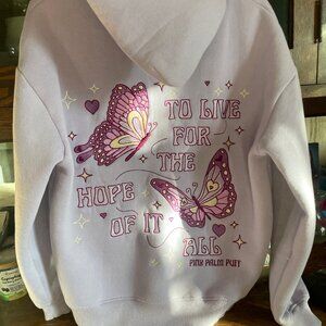 Pink Palm Puff Hope of It All Lavender Hoodie